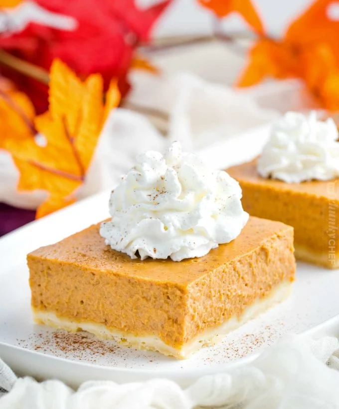 Pumpkin Pie Bars (With Shortbread Crust!)