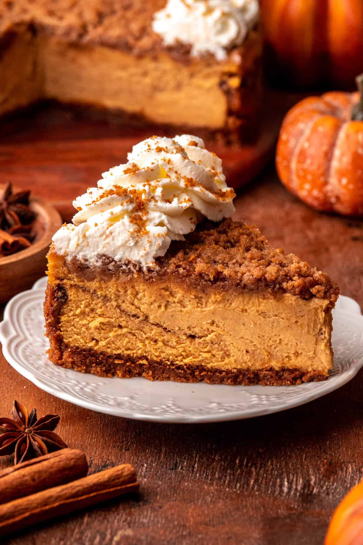 Pumpkin Streusel Cheesecake