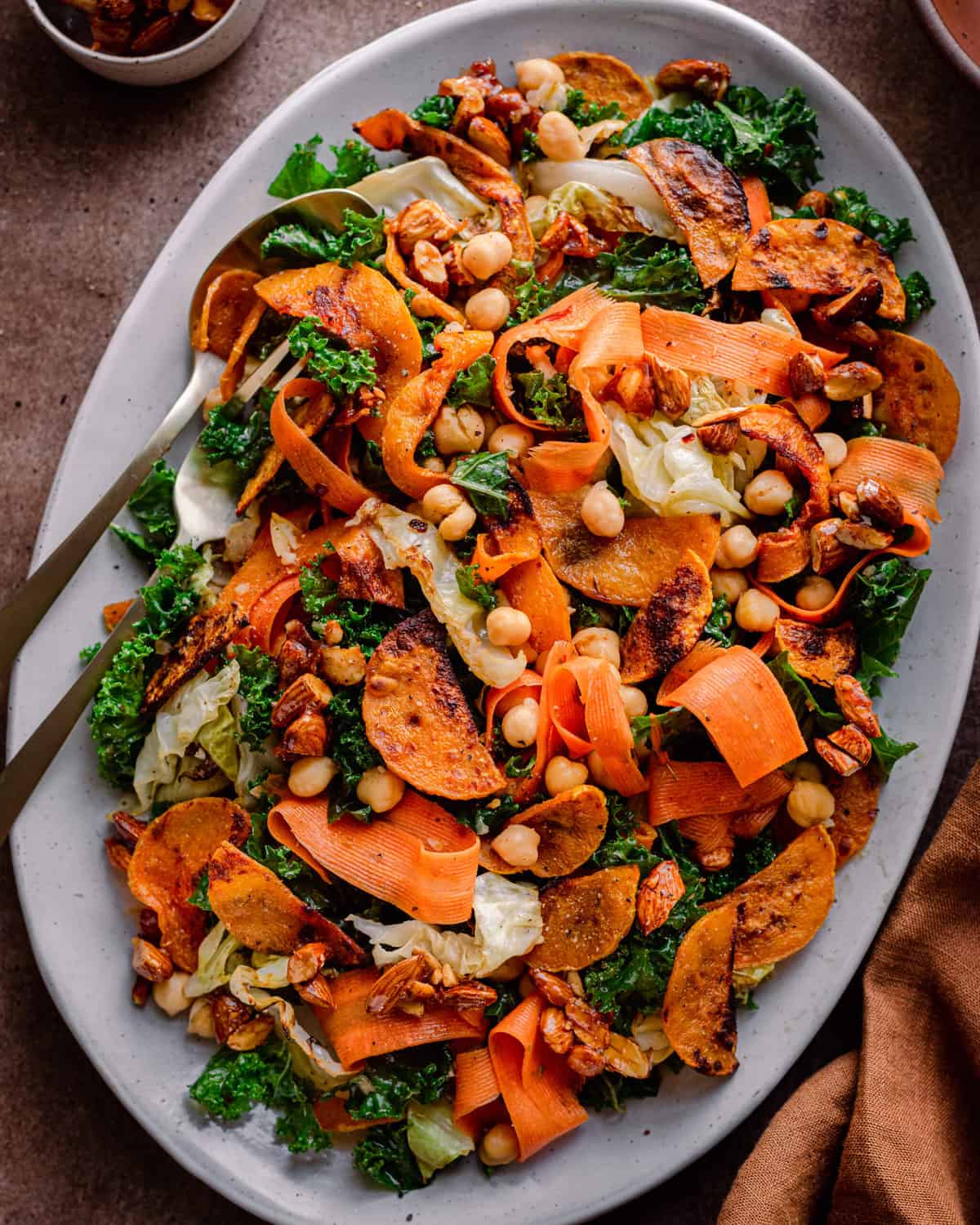 Roasted Butternut Squash Kale Salad