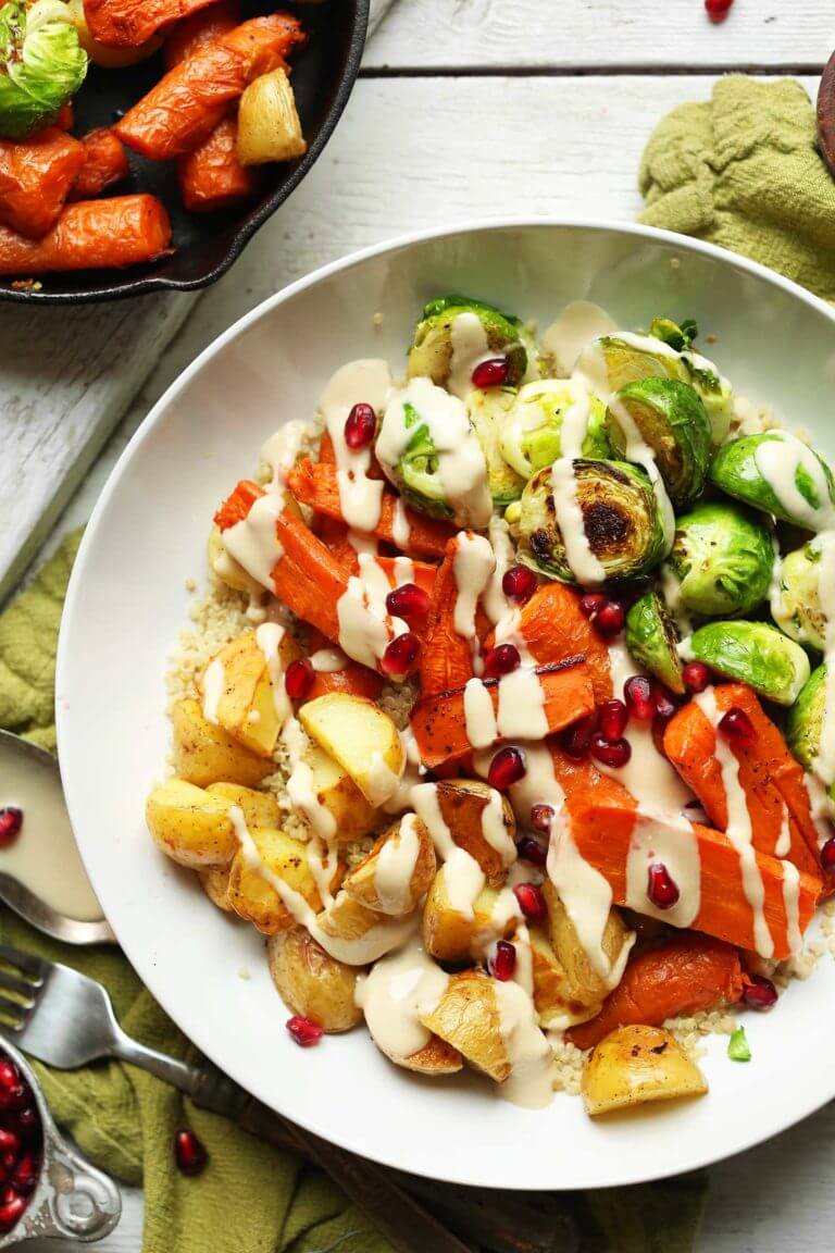 Roasted Vegetable & Quinoa Harvest Bowls