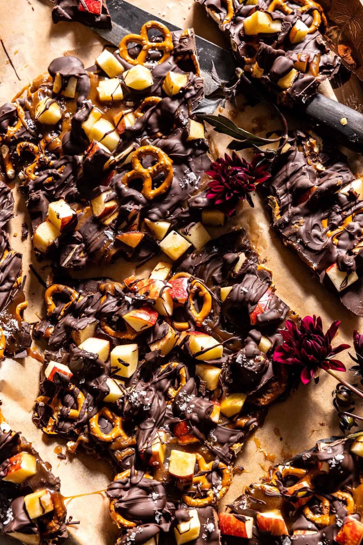 Salted Chocolate Caramel Apple Bark