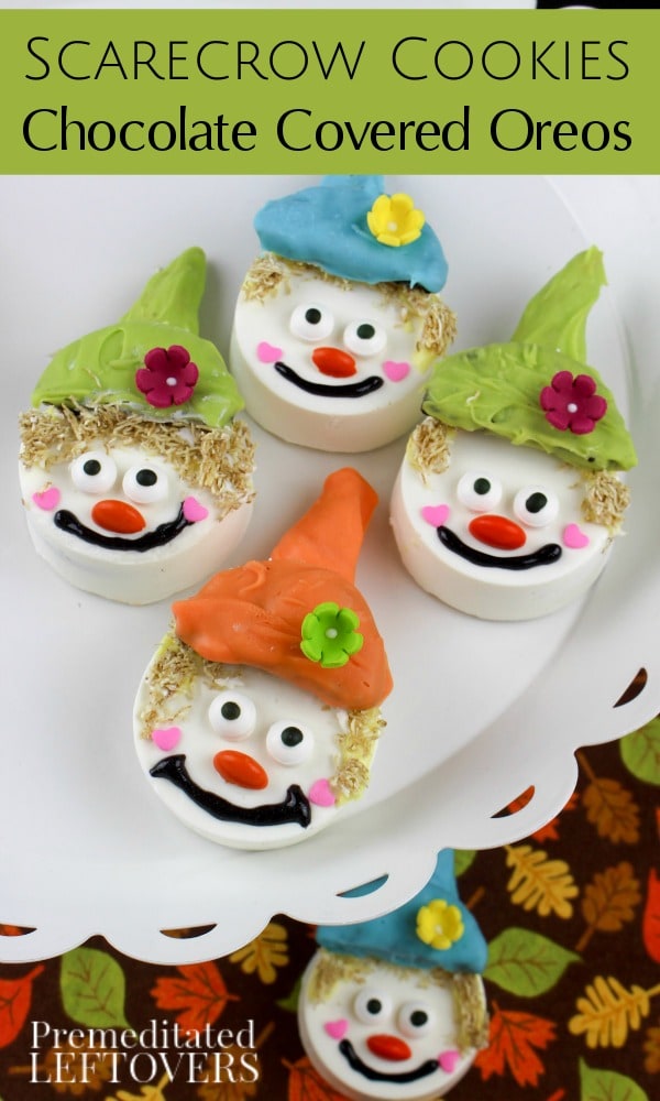 Scarecrow Chocolate-Covered Oreos