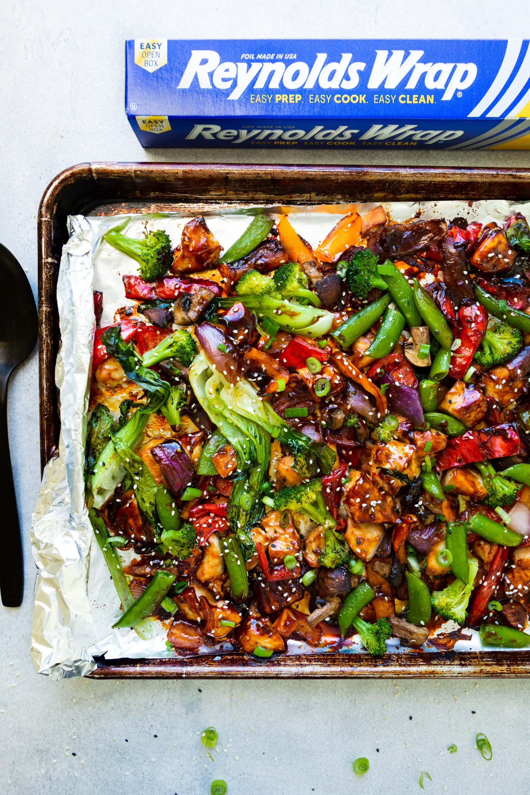 Sheet Pan Chicken Stir Fry