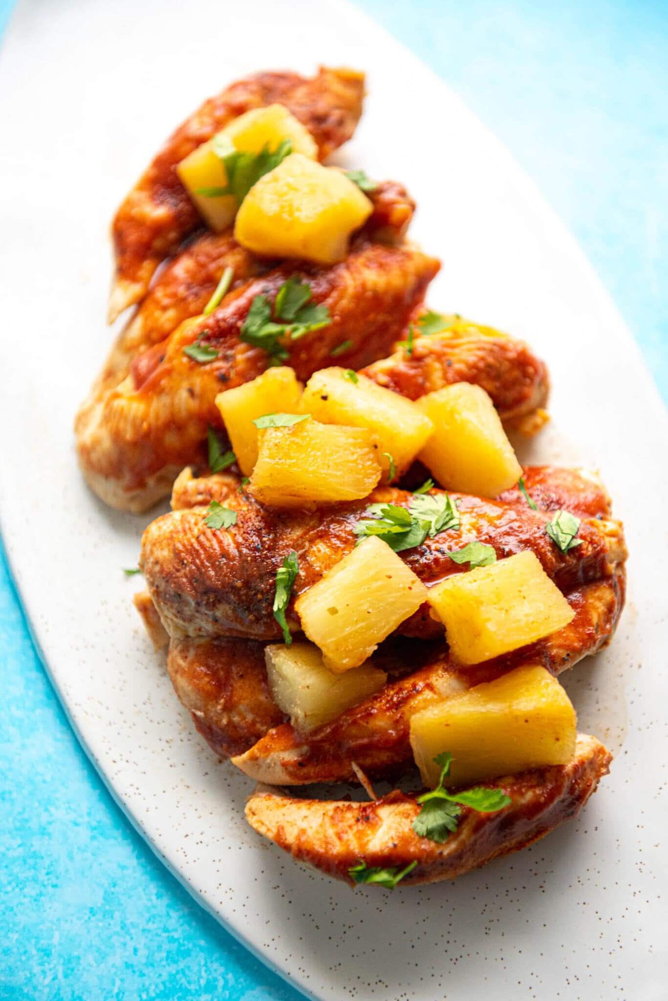 Slow Cooker Pineapple BBQ Chicken Tenders