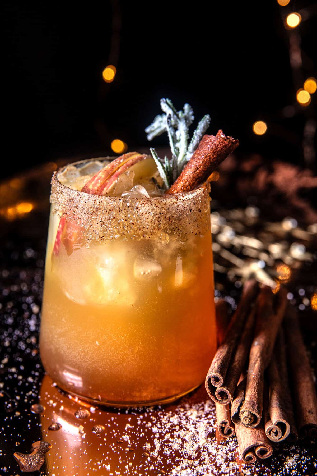 Smoky Apple Cider Paloma (With Mocktail)