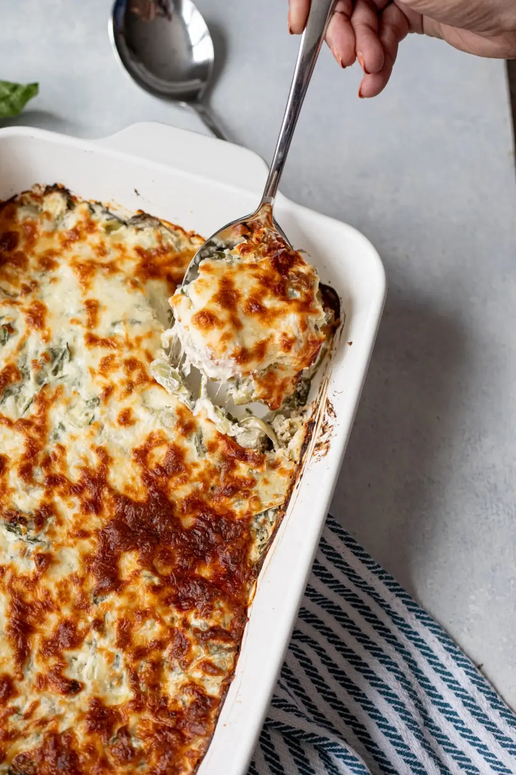 Spinach Artichoke Chicken Casserole (Dump-and-Bake)