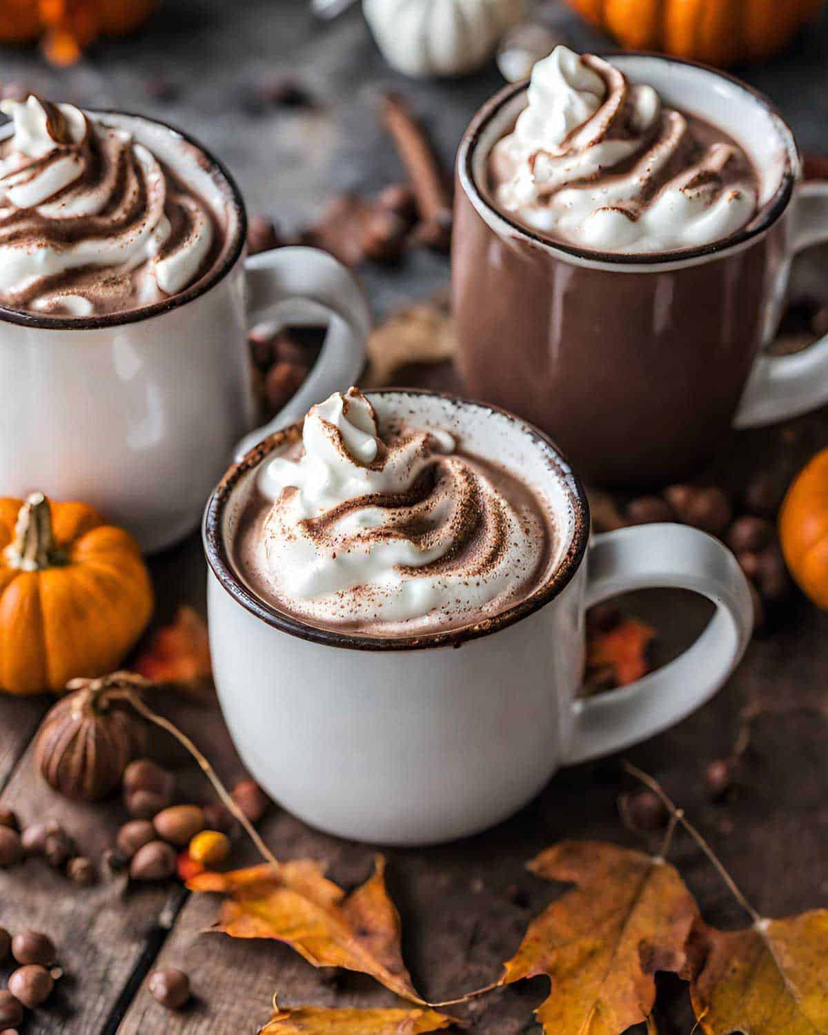 The Best Pumpkin Spice Hot Chocolate