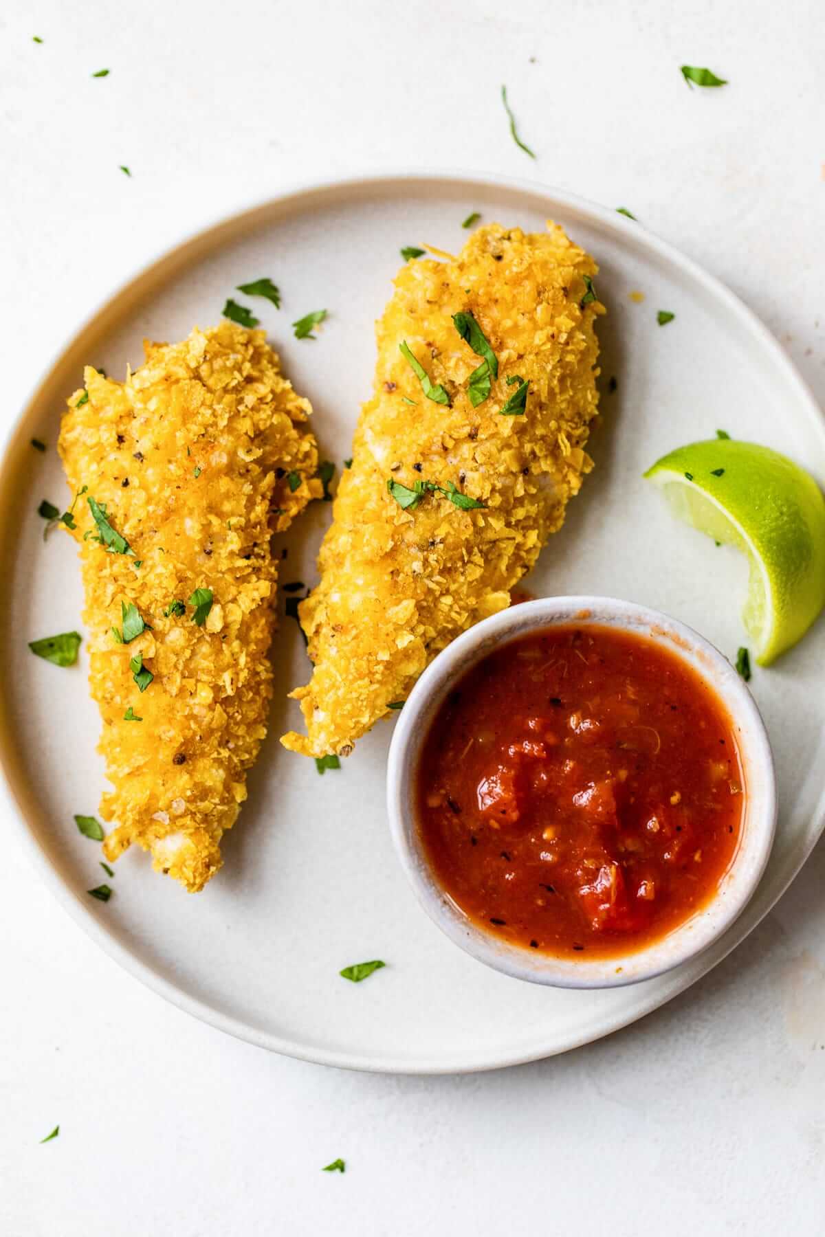 Tortilla Encrusted Chicken Tenders