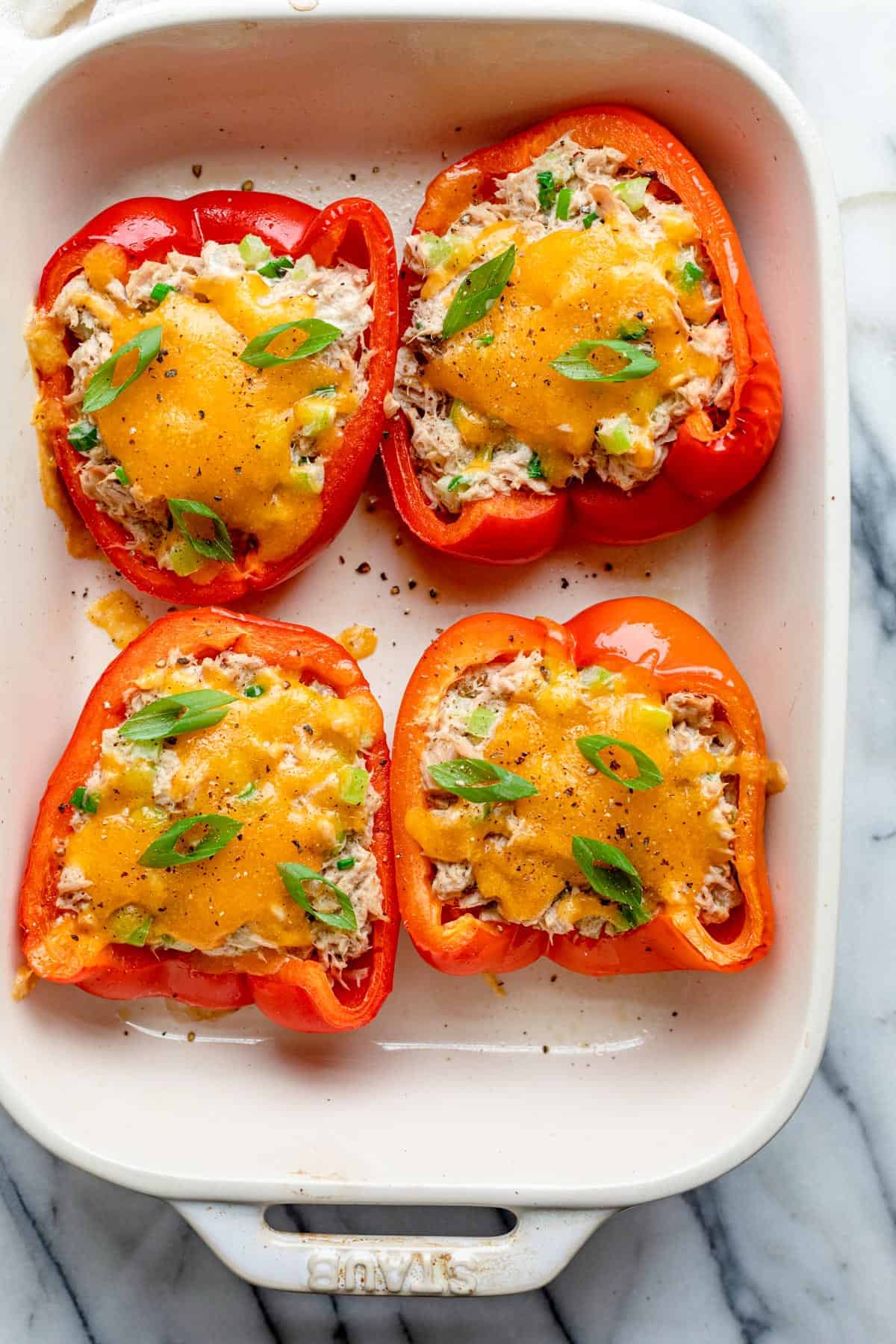 Tuna Melt Stuffed Bell Peppers