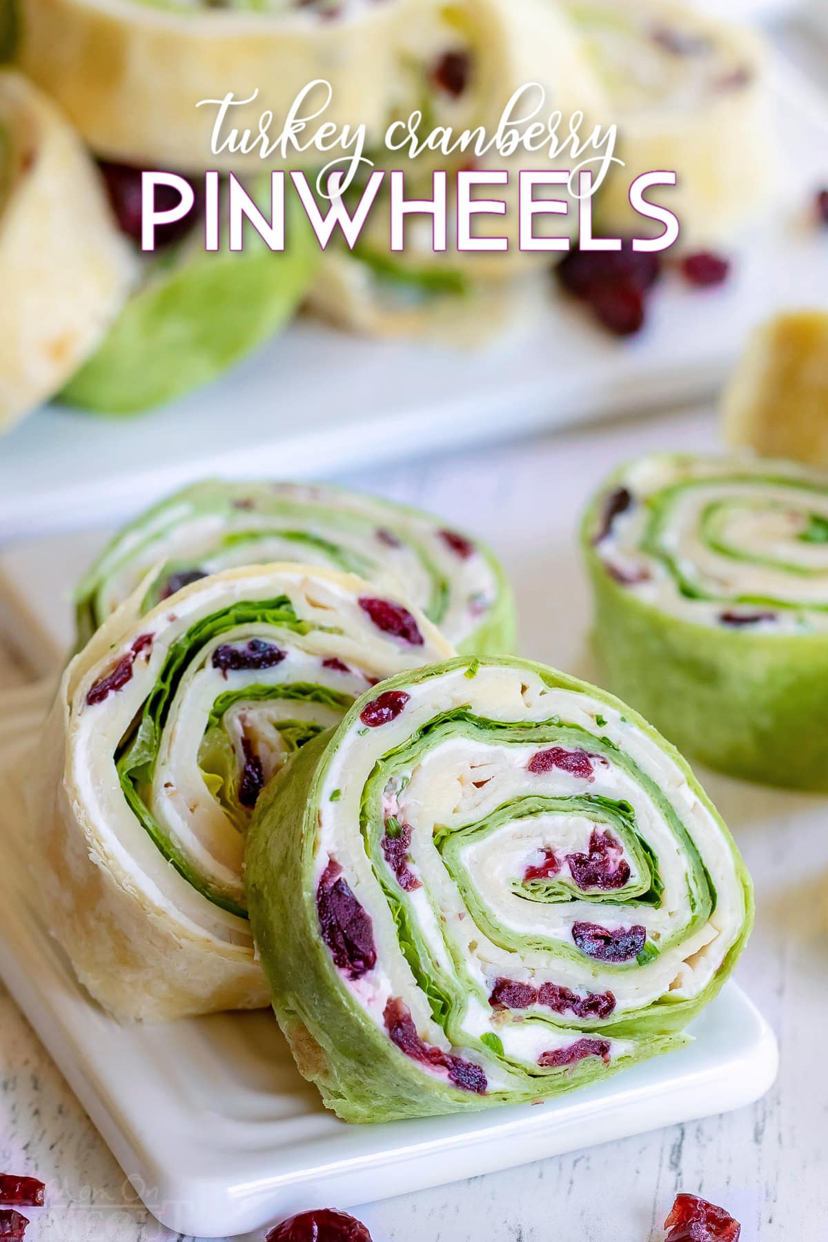 Turkey Cranberry Pinwheels