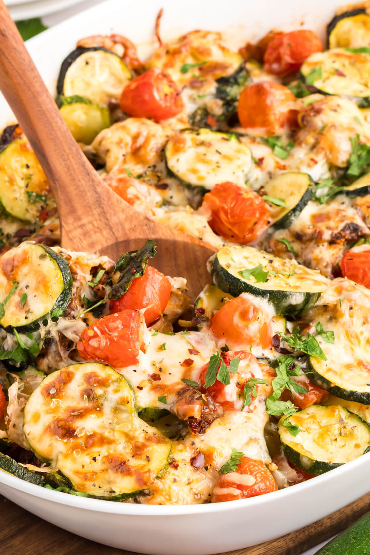 Tuscan Chicken Zucchini Casserole