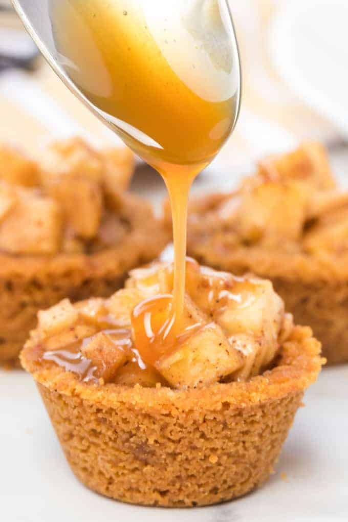 Caramel Apple Crisp Bites