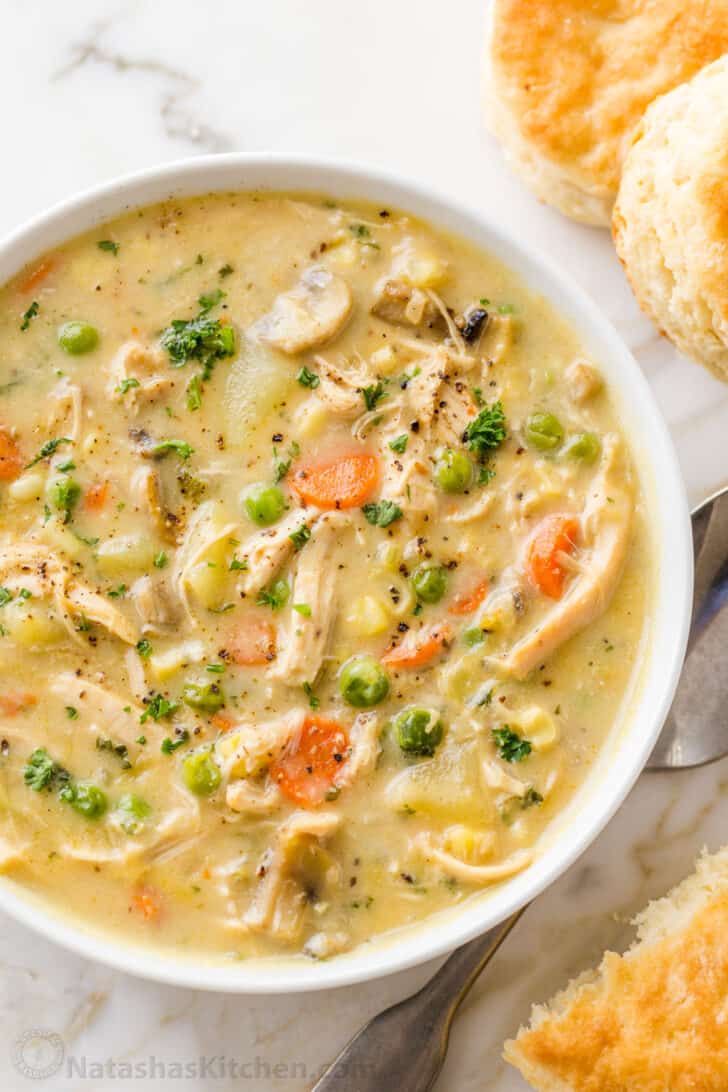 Chicken Pot Pie Soup (VIDEO)