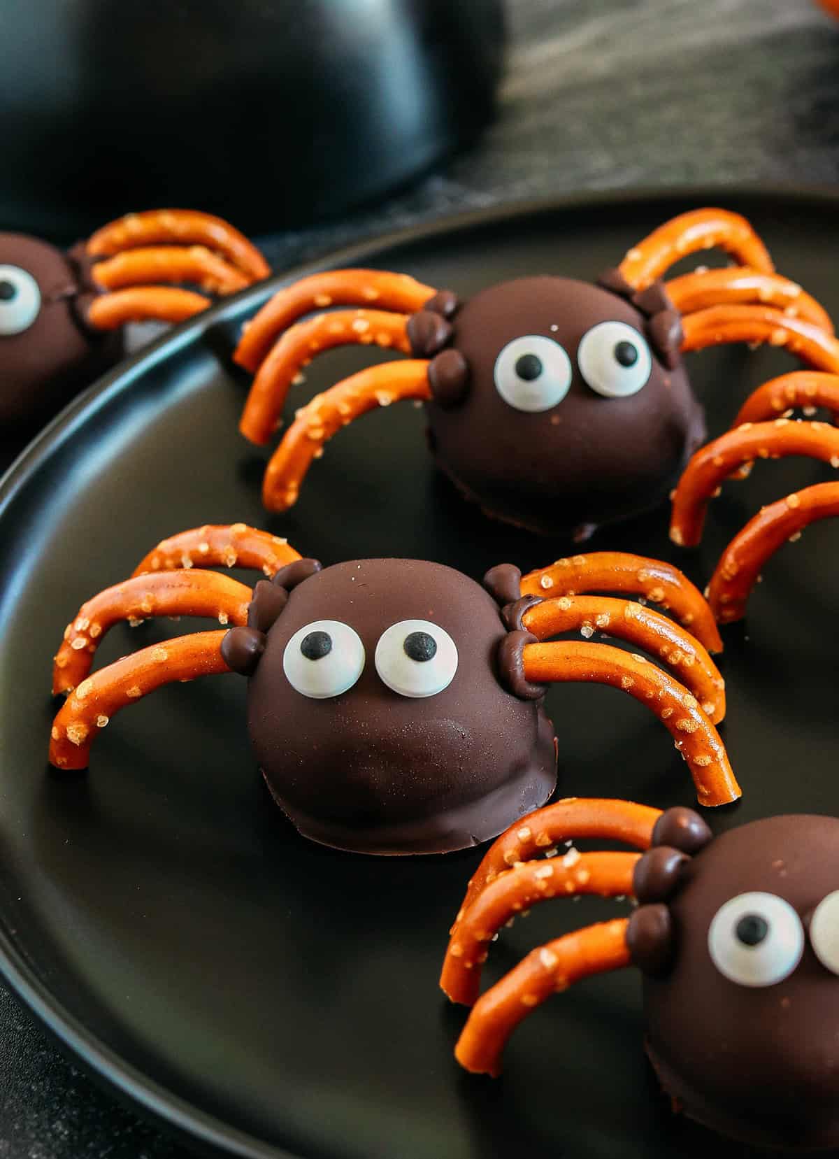 Chocolate Peanut Butter Spider Balls