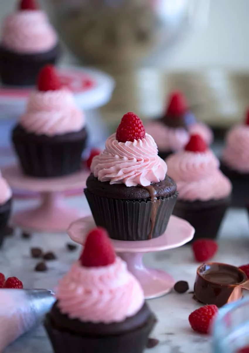 Chocolate Raspberry Cupcakes