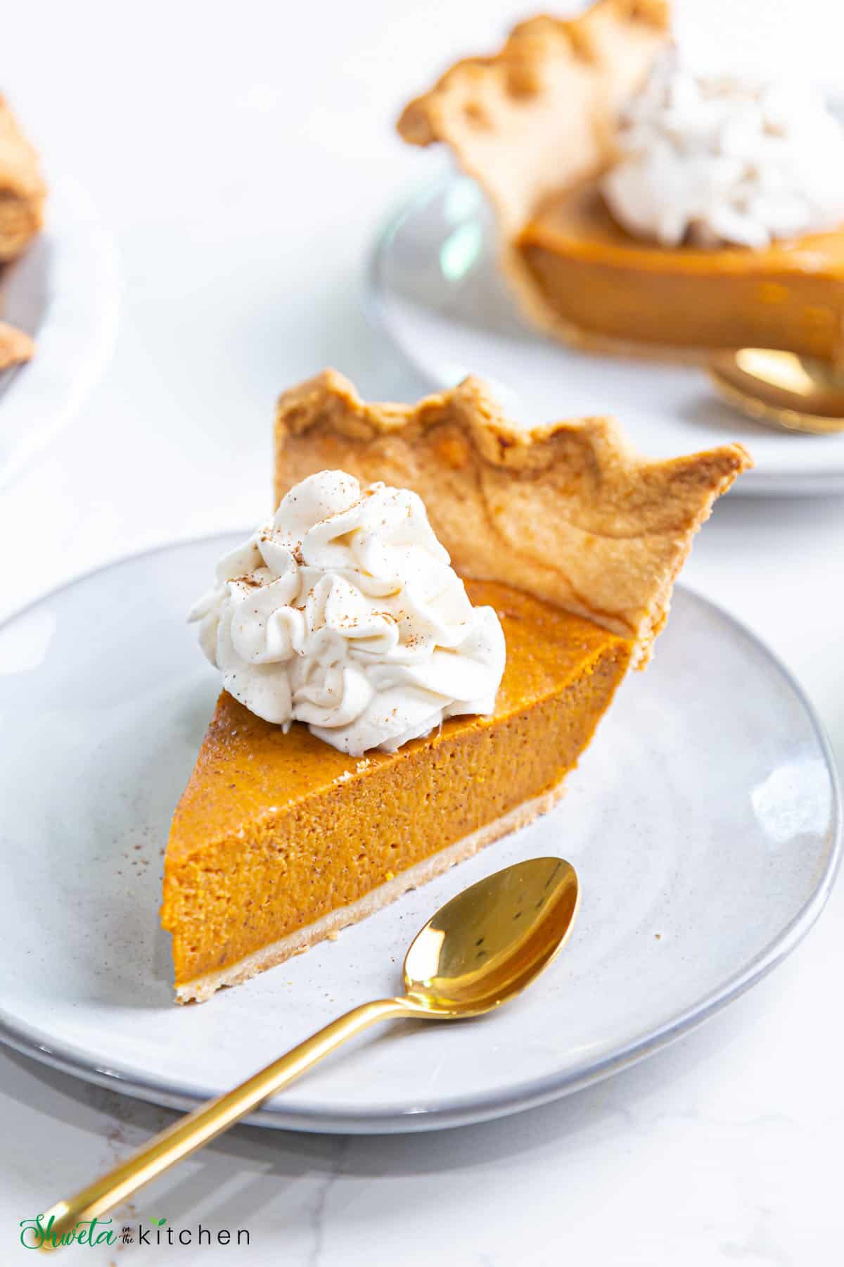 Eggless Pumpkin Pie