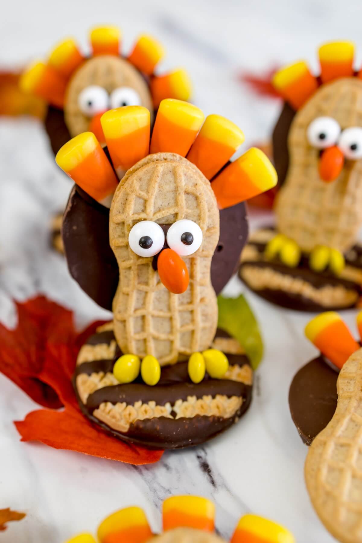Fun Nutter Butter Turkey Cookies Simple No Bake Treats