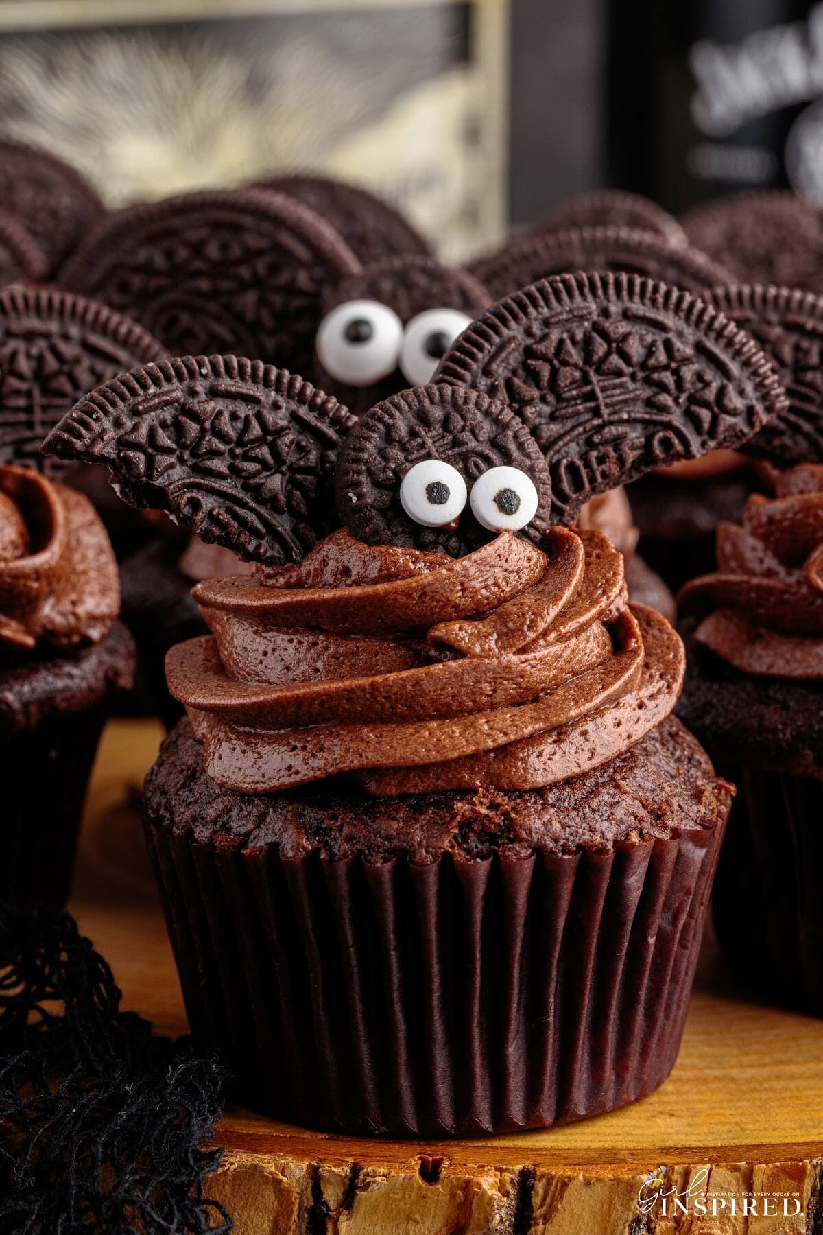 Halloween Bat Cupcakes