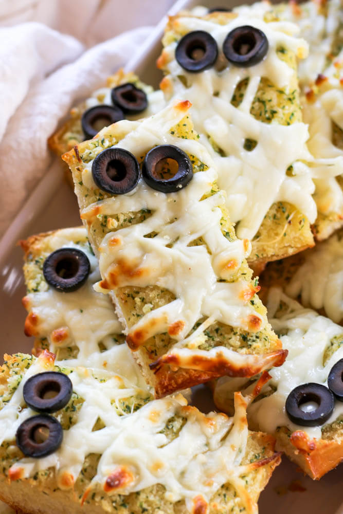 Halloween Garlic Bread