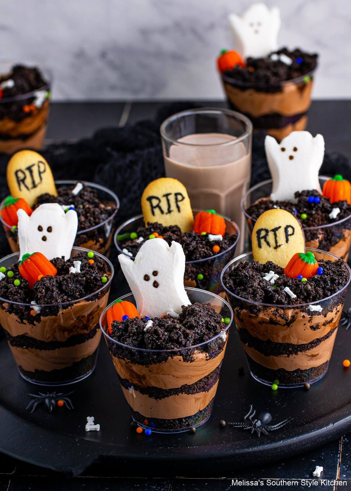 Halloween Pudding Cups