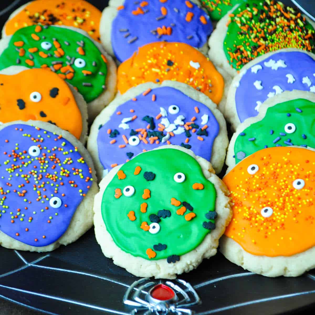 Halloween Soft Frosted Sugar Cookies