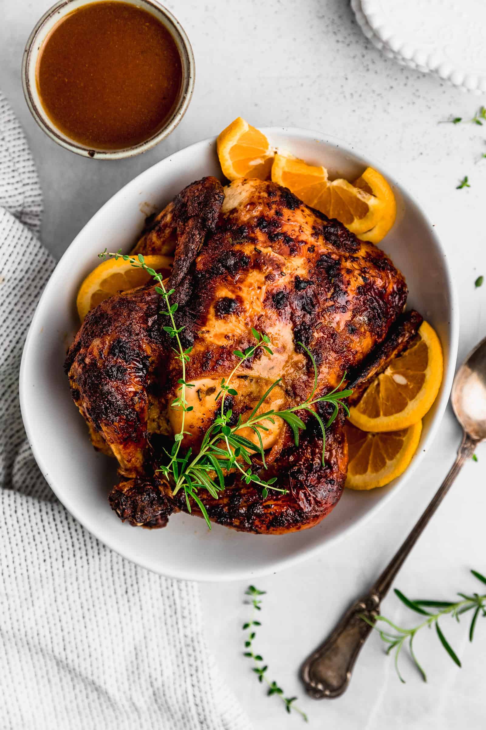 Honey Orange Roasted Chicken Recipe (Whole Chicken)