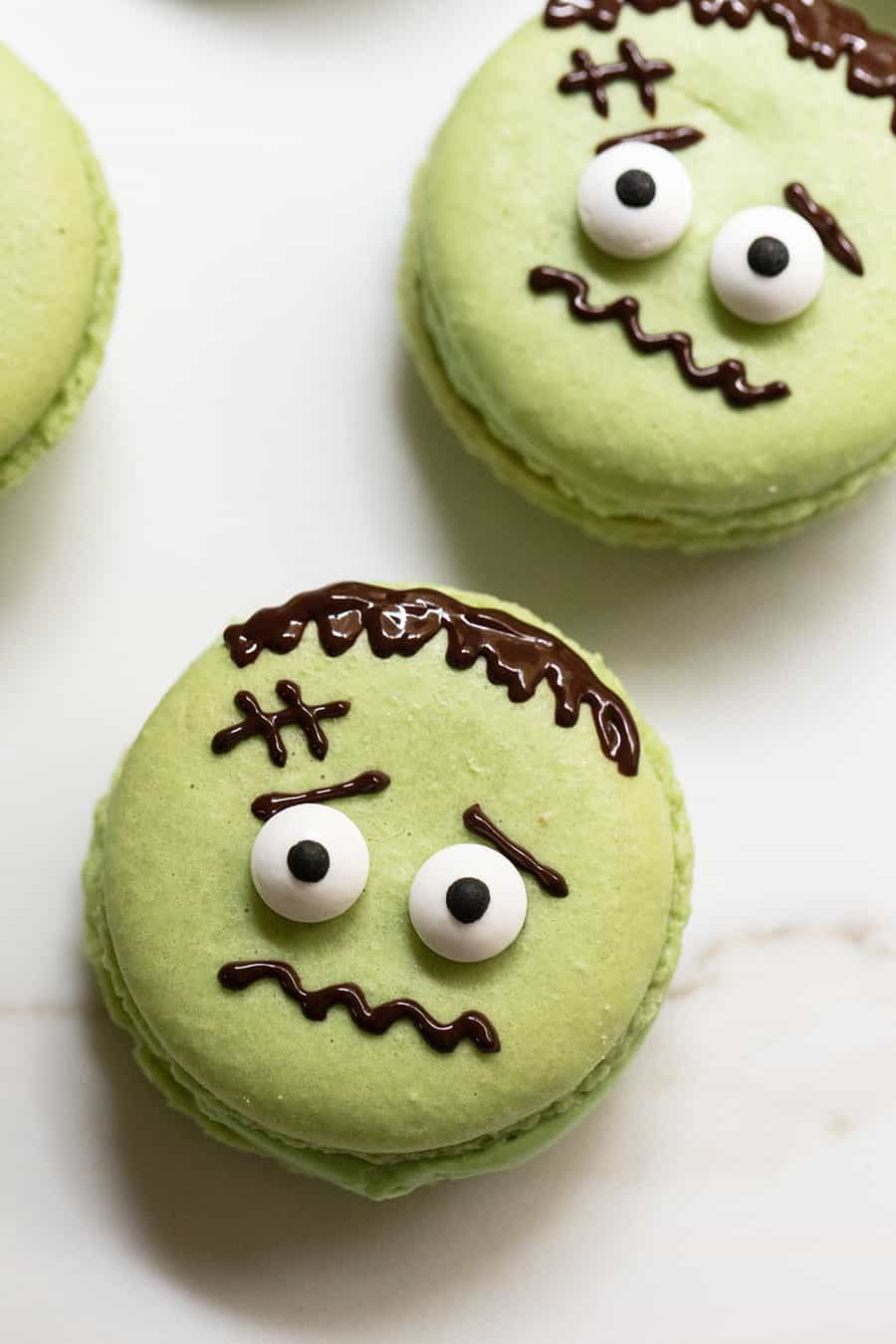 How To Make Frankenstein Macarons