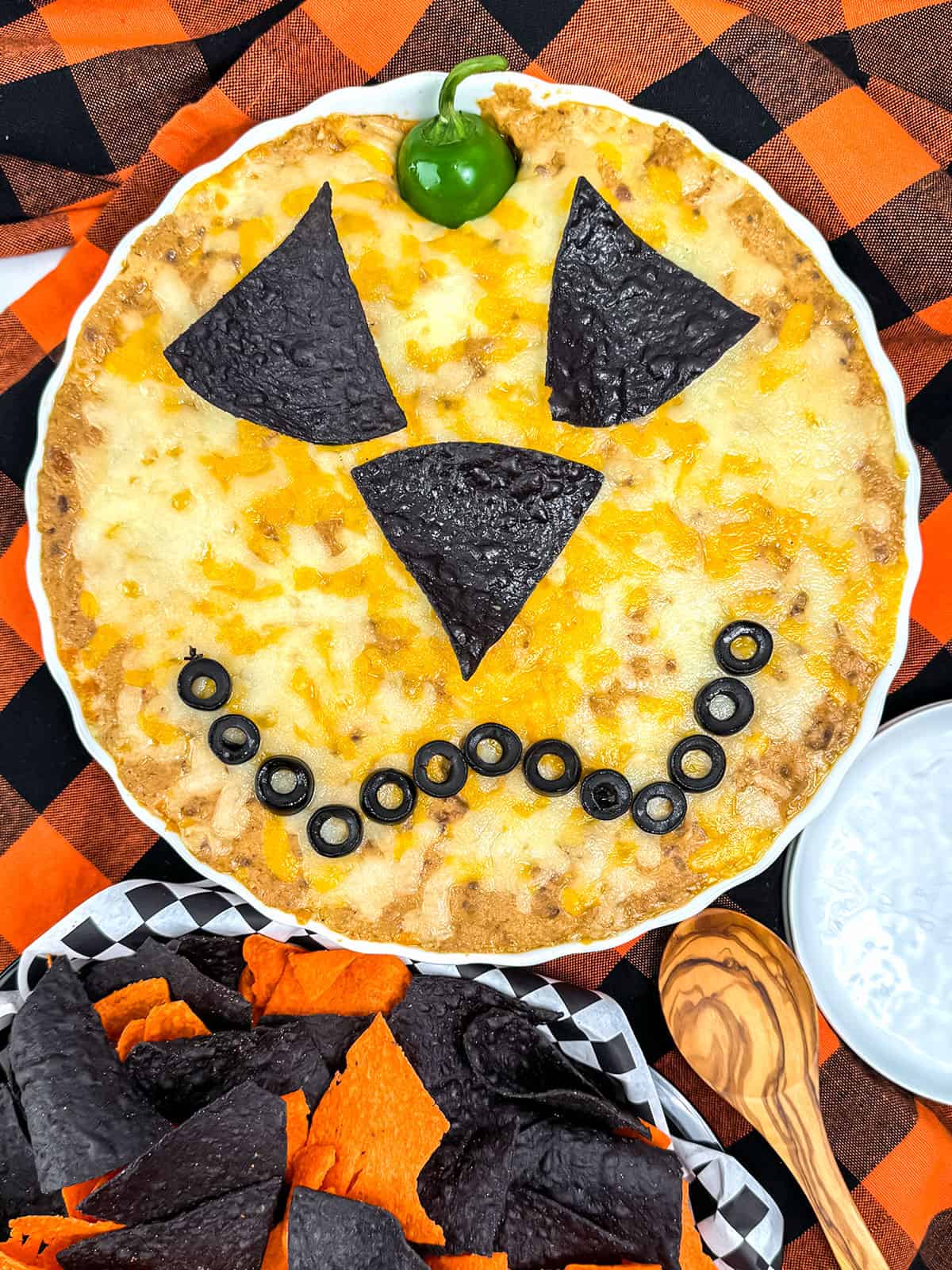 Jack O'Lantern Taco Dip