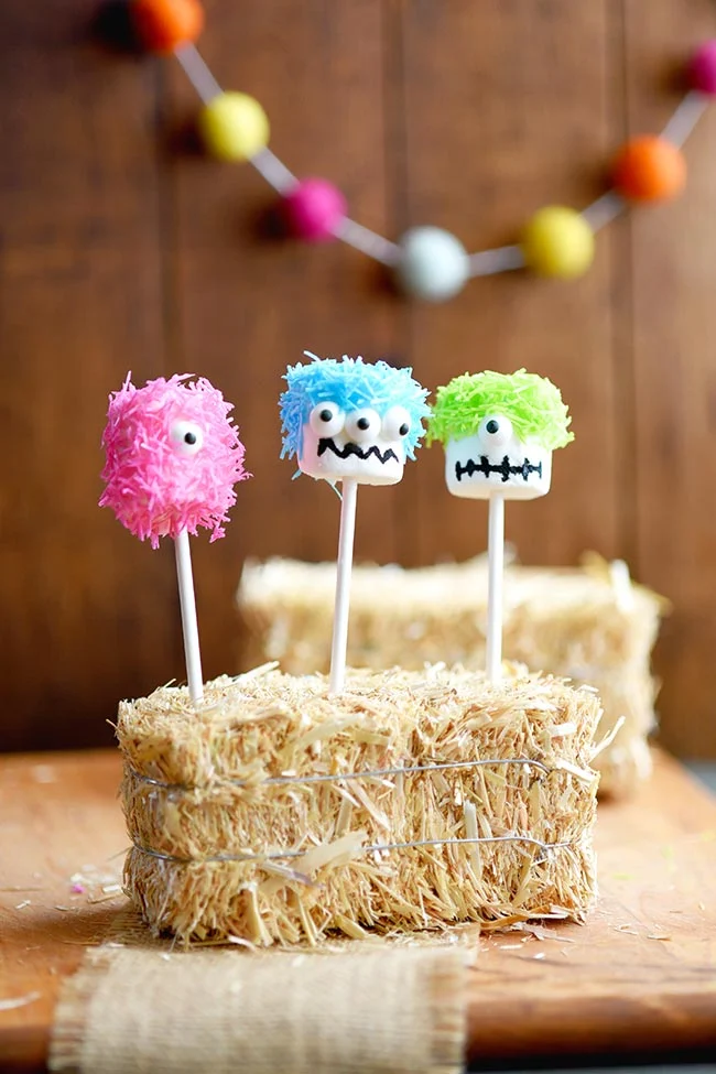 Marshmallow Monster Pops