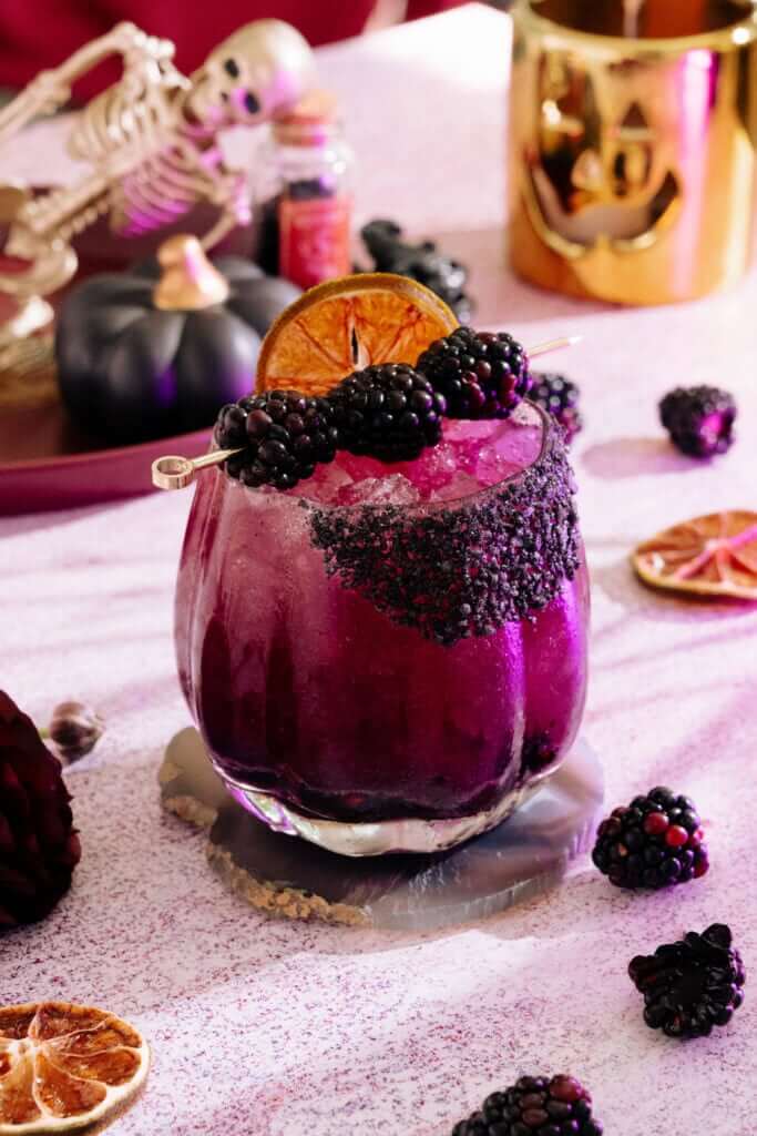 Midnight Margarita (Easy Halloween Margarita)
