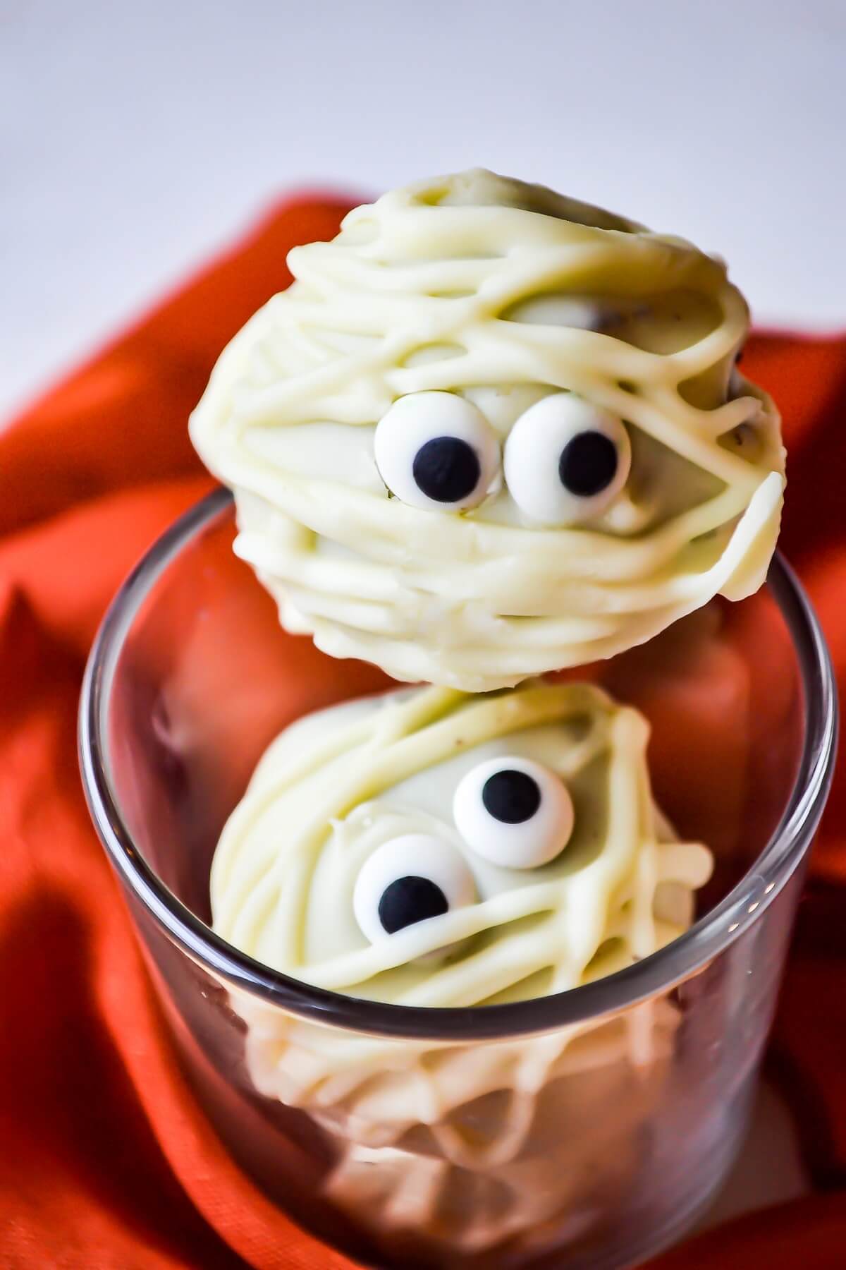 Mummified Oreo Cream Cheese Truffles