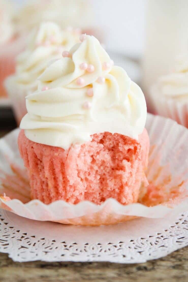 Pink Velvet Cupcakes