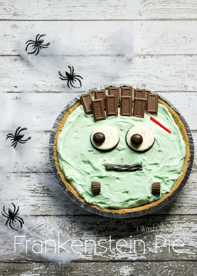 Pistachio Cream Frankenstein Pie