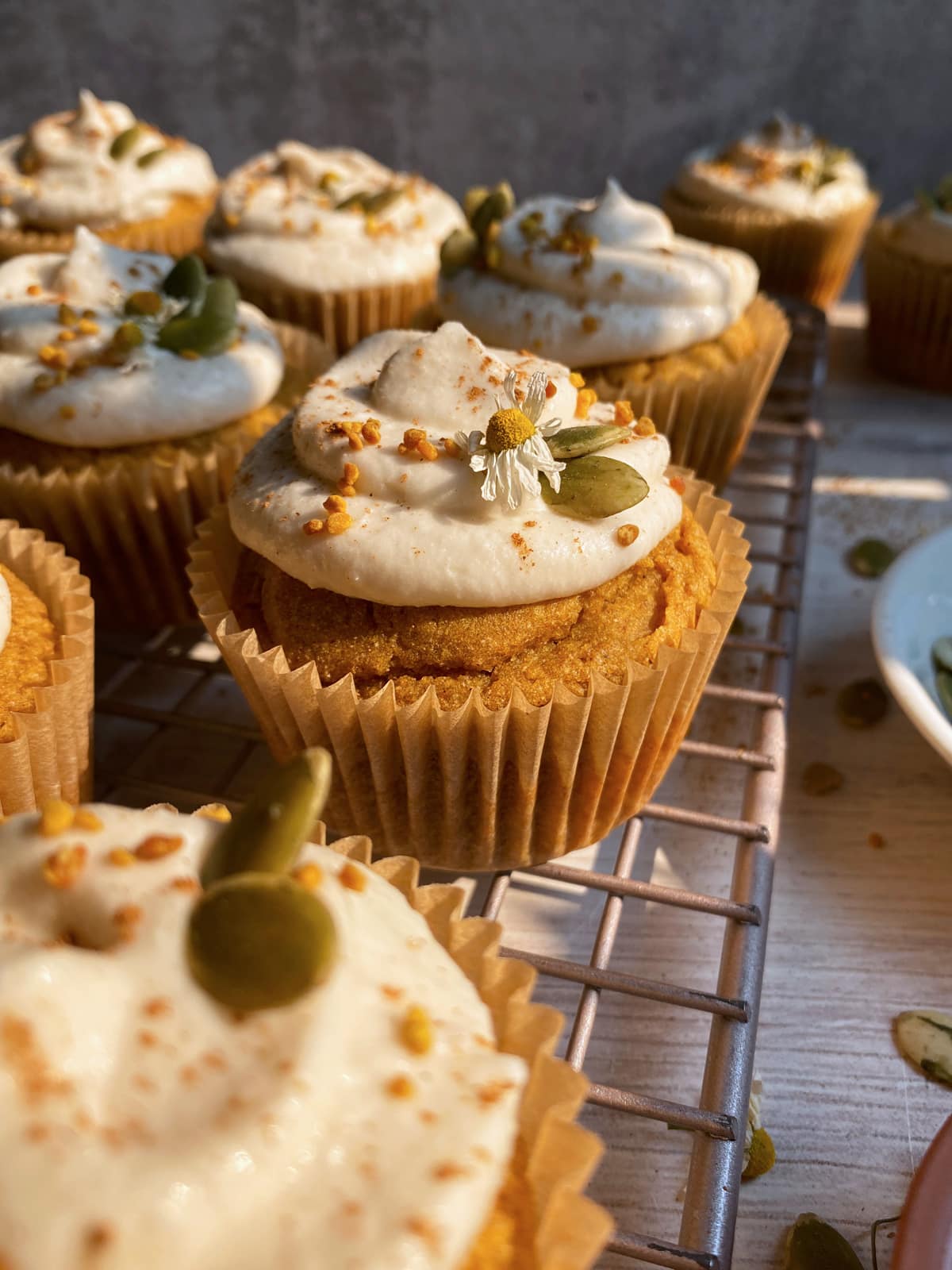 Pumpkin Cassava Flour Cupcakes (Paleo, Nut Free)