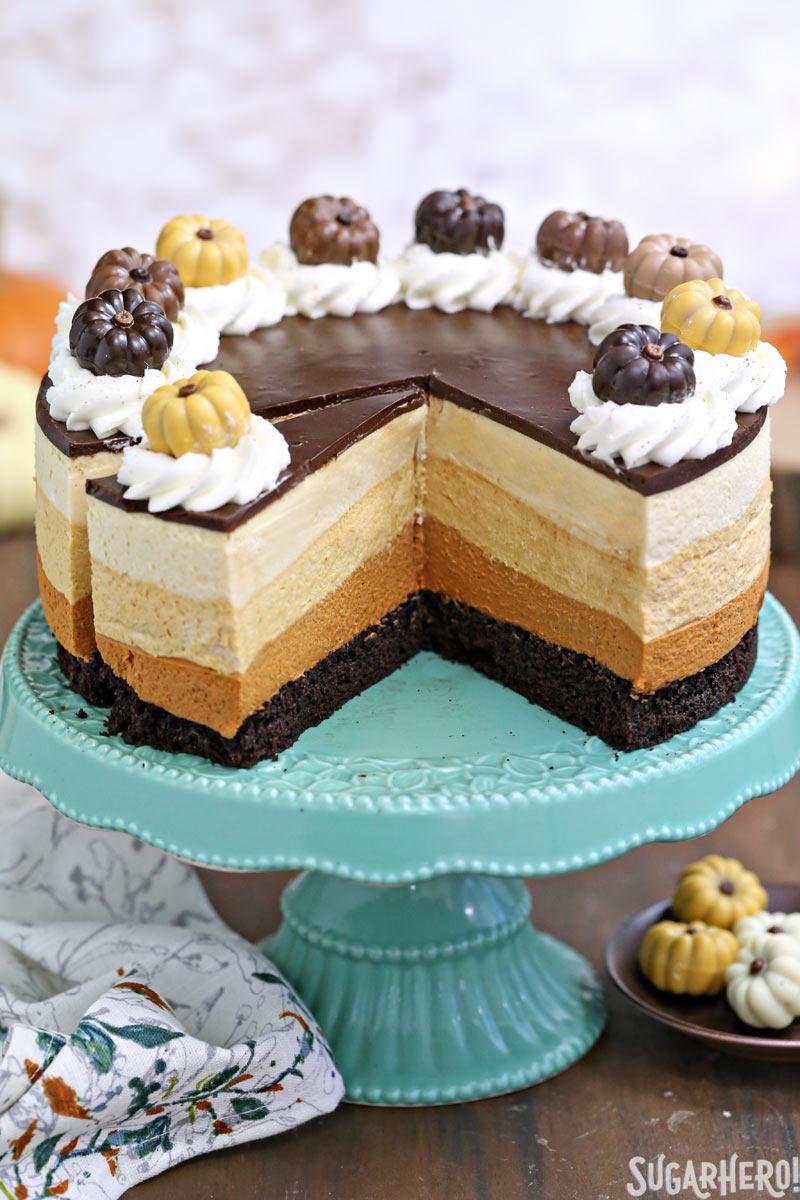 Pumpkin Chocolate Mousse Cake