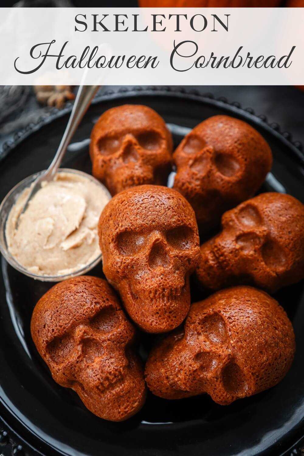 Skeleton Halloween Cornbread