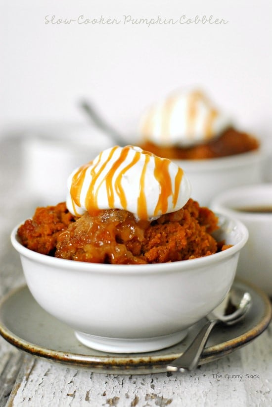 Slow Cooker Pumpkin Cobbler Recipe