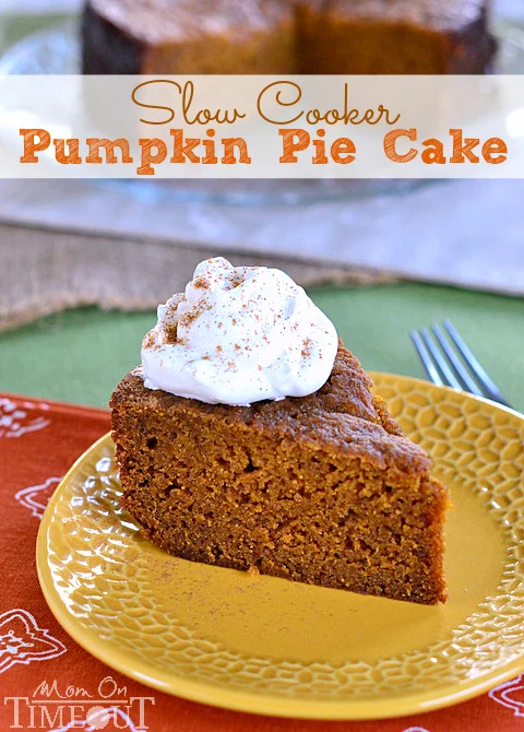 Slow Cooker Pumpkin Pie Cake