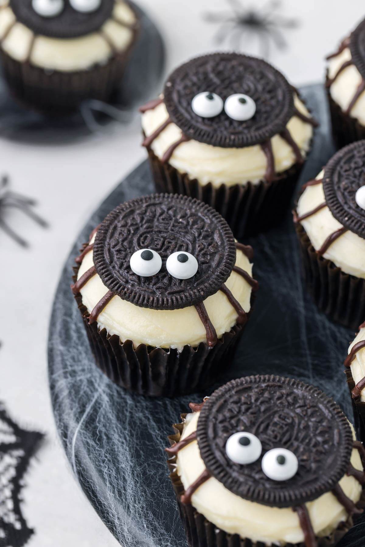 Spider Cupcakes For Halloween