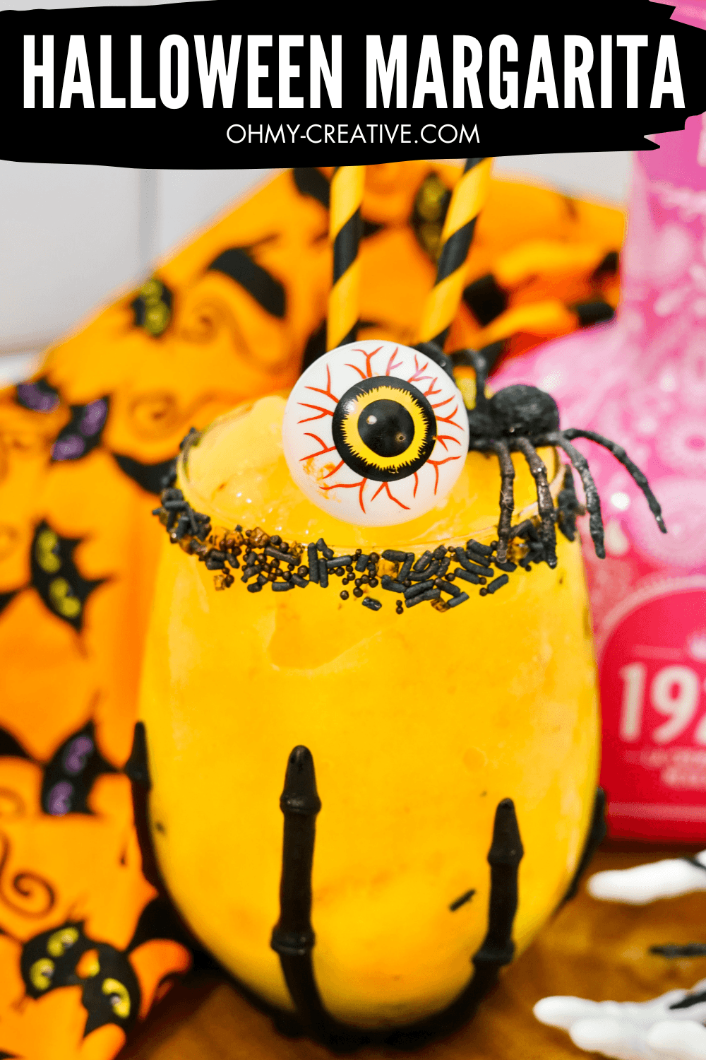 Spooktacular Mango Halloween Margaritas