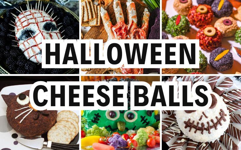 halloween cheese balls