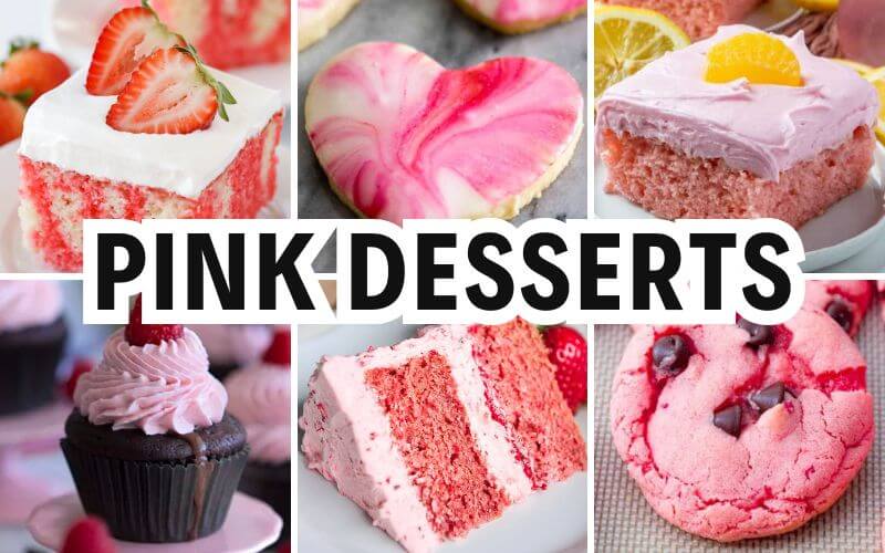 pink desserts