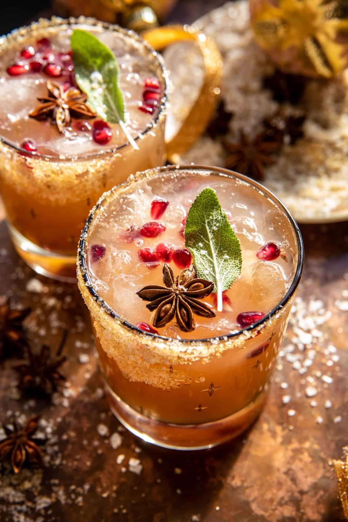 Brown Sugar Sage Ginger Paloma (With Mocktail)