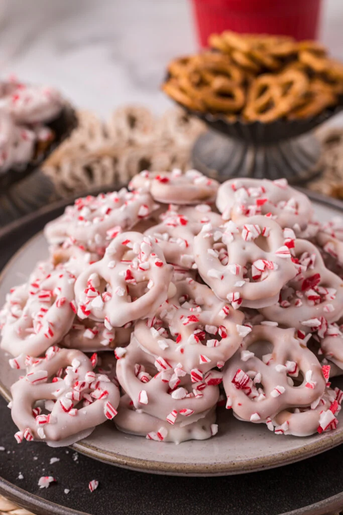 Candy Cane Peppermint Pretzels