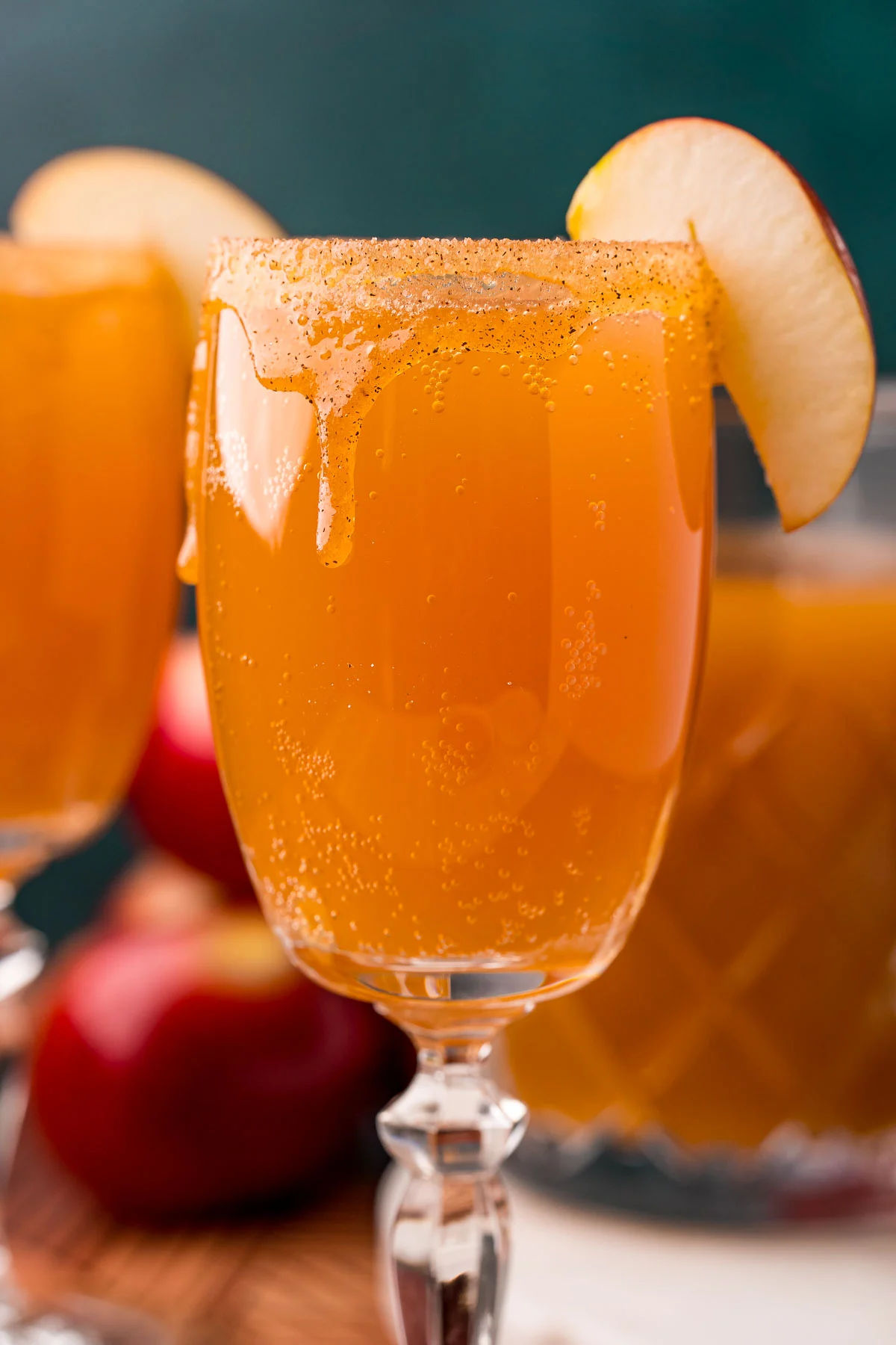 Caramel Apple Cider Mimosas