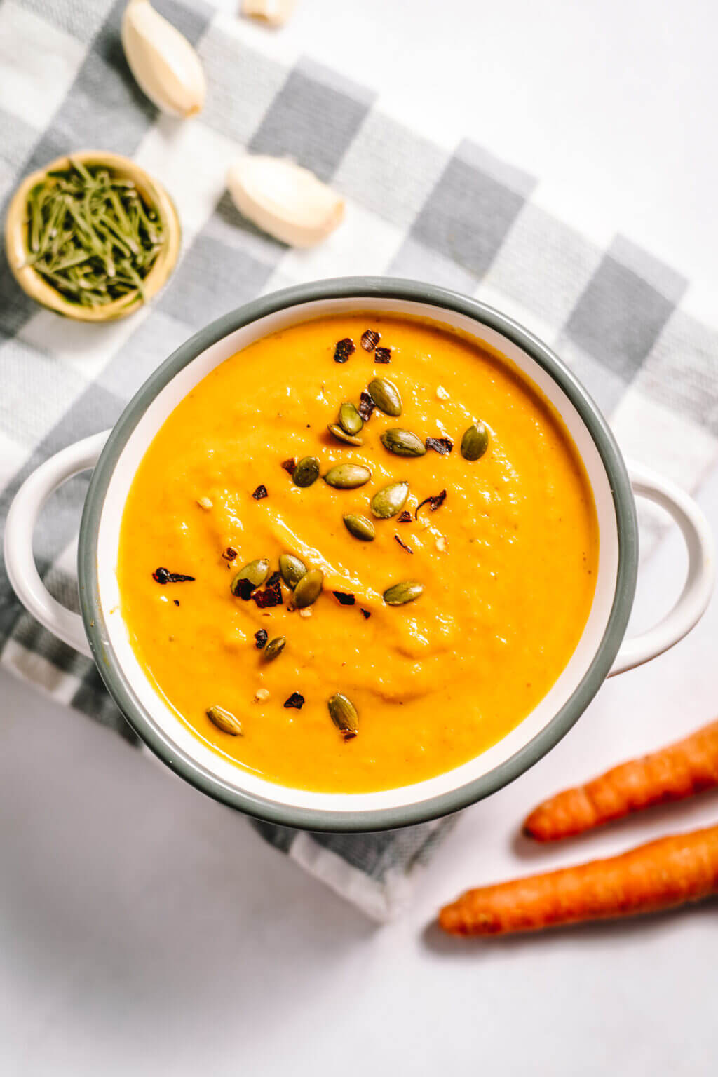 Carrot Pumpkin Soup (Vegan, DF, GF)