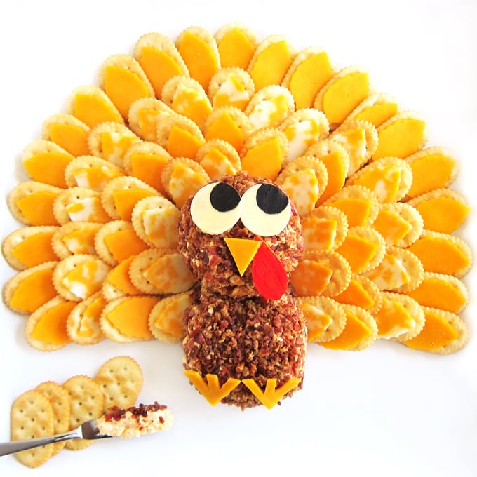 Cheese Ball Turkey Platter