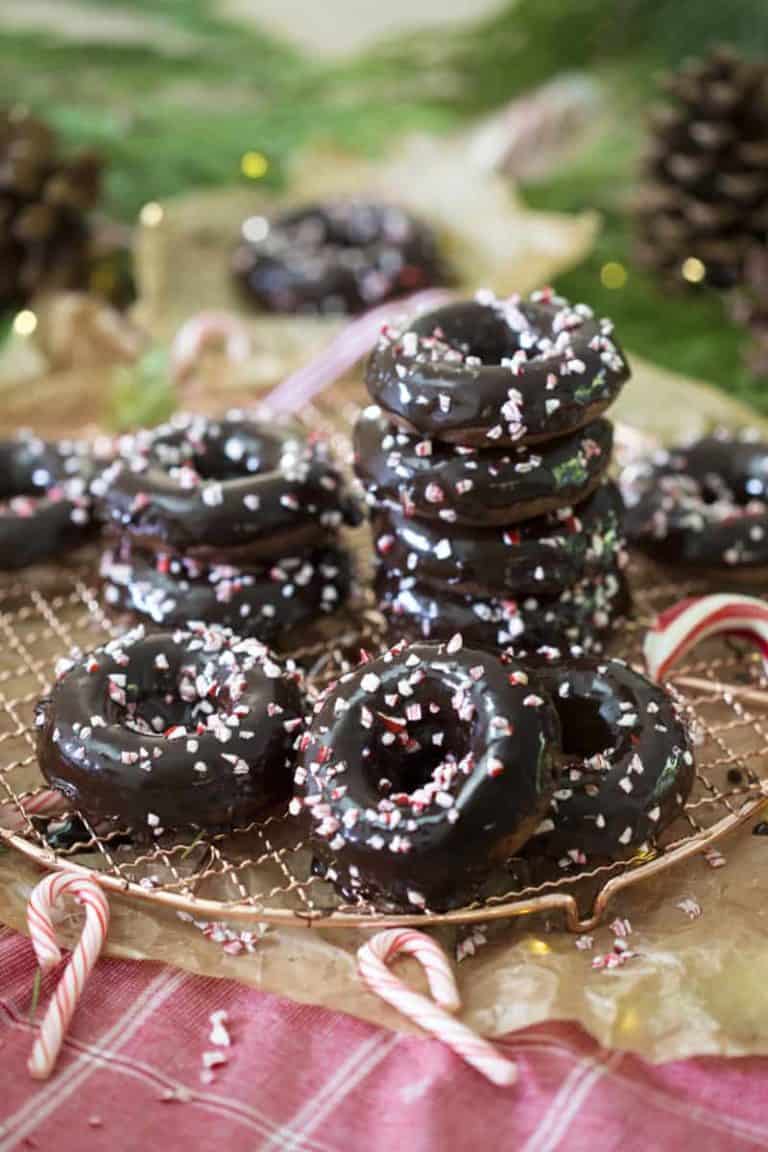 Chocolate Peppermint Donuts