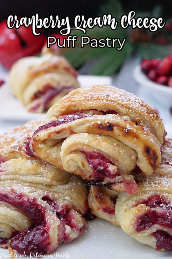 Cranberry Cream Cheese Puff Pastry