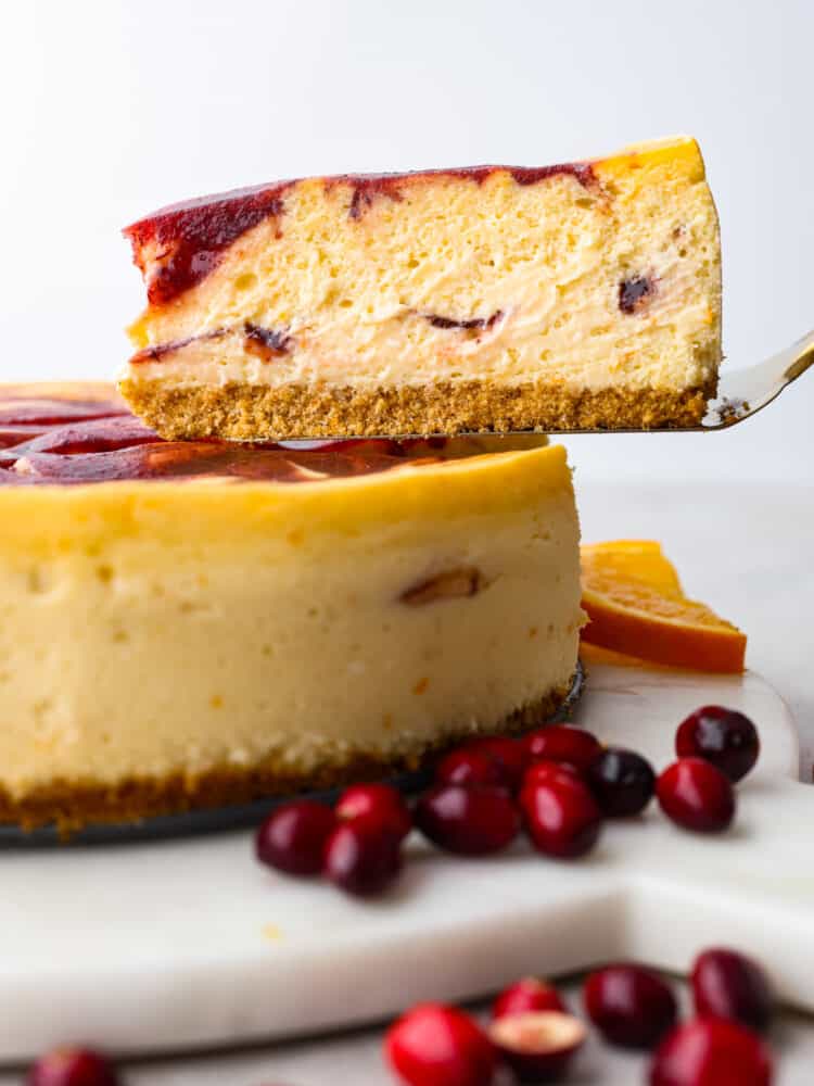 Cranberry Orange Cheesecake